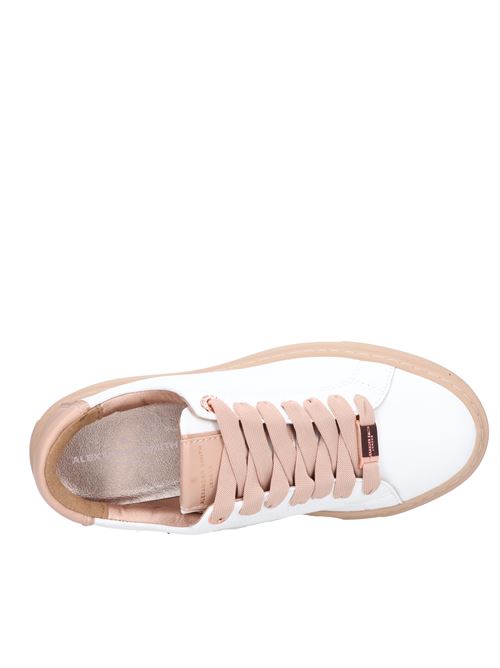 Leather and faux leather trainers ALEXANDER SMITH | N1D 04WCM LONDONBIANCO-CAMEL